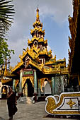 Yangon Myanmar. Shwedagon Pagoda (the Golden Stupa).  